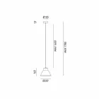 Průmyslová nástěnné svítidlo železa Půdní Mini Il Fanale Viadurini