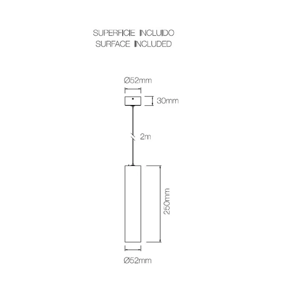 7W LED závěsná lampa v bílém nebo matném černém hliníku - Rebolla Viadurini