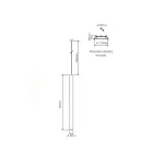 LED zapuštěné závěsné svítidlo v bílé nebo černé hliníkové - Rebolla Viadurini