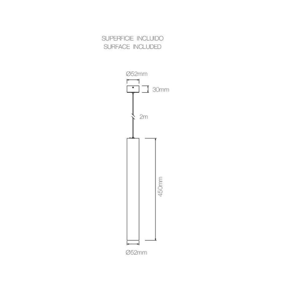 Dekorativní LED závěsná lampa v bílém nebo černém hliníku - Rebolla Viadurini