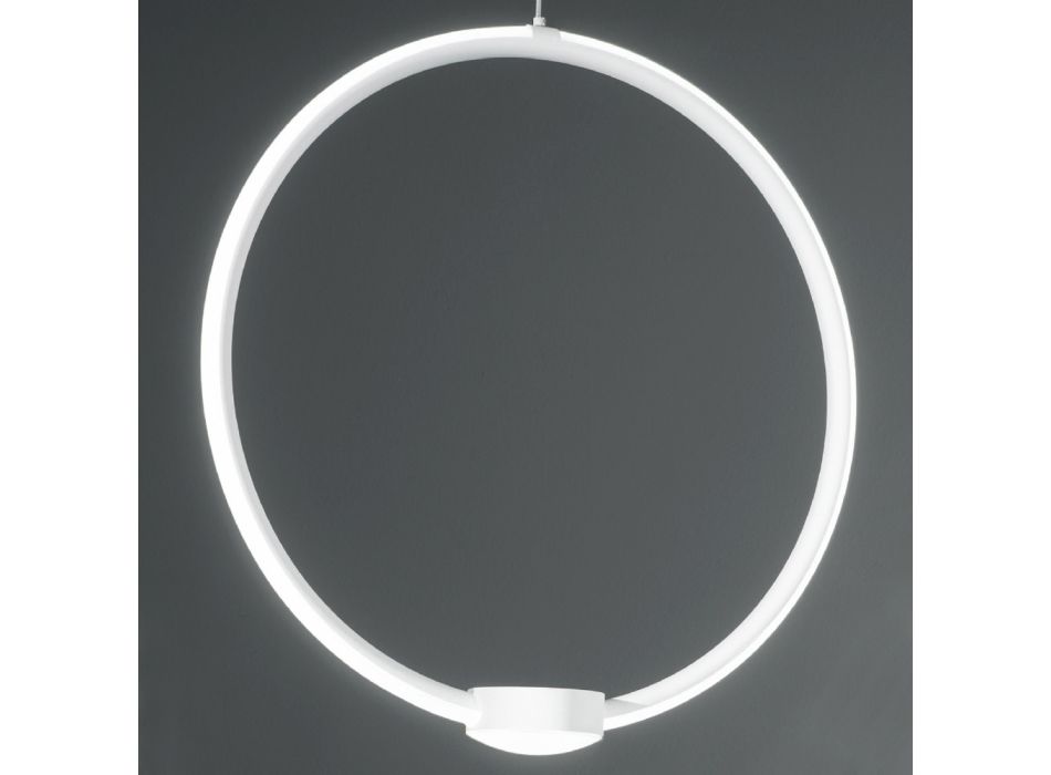 Kovové LED závěsné svítidlo s polymerovým difuzorem - Lumina Viadurini