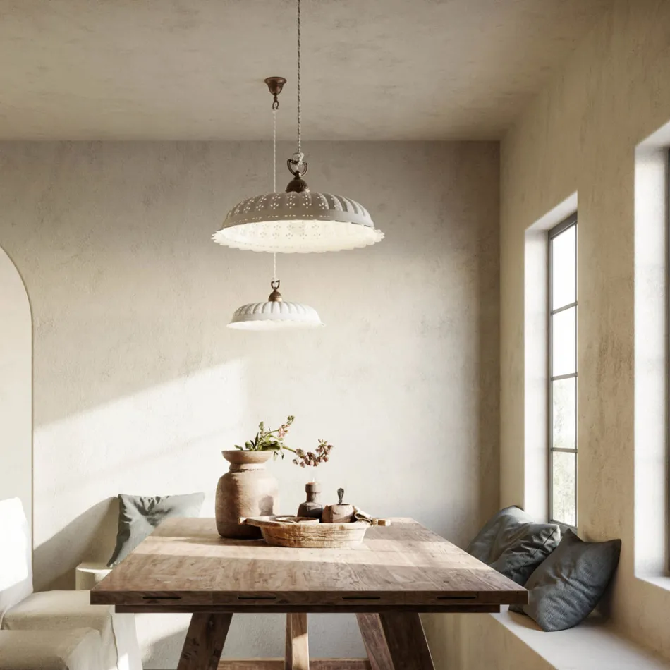 Keramická závěsná lampa Liberty Ø42 Anita Il Fanale Viadurini