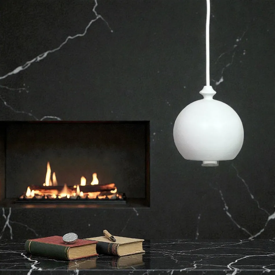 Moderní závěsná lampa Aldo Bernardi z keramiky I Lustrini 5 Viadurini