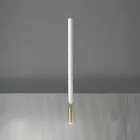 Moderní závěsné svítidlo s LED světlem z lakovaného kovu - modřín Viadurini