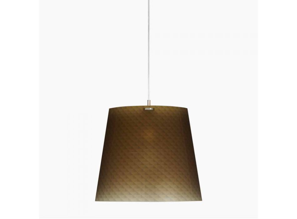 Současná závěsná lampa vyrobena z polykarbonátu o průměru 42 cm, Rania Viadurini