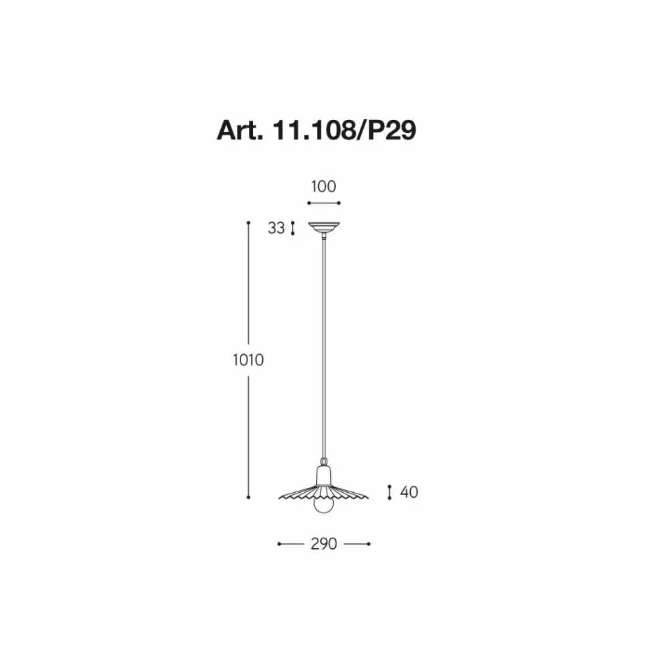 Současná závěsná lampa, Civetta Aldo Bernardi on-line Viadurini