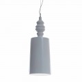 Stínidlo závěsné lampy v lesklém bílém keramickém designu - Cadabra