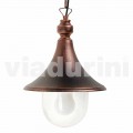 Venkovní závěsná lampa vyrobená z hliníku, vyrobená v Itálii, Anusca