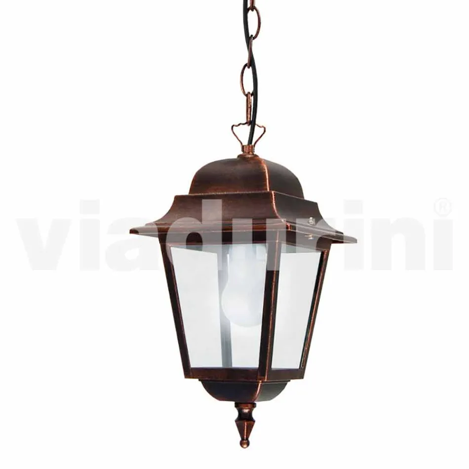 Venkovní závěsná lampa z hliníku, vyrobená v Itálii, Aquilina Viadurini