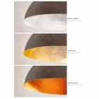 Lampa malý suspenze v Moonlight oceli Viadurini