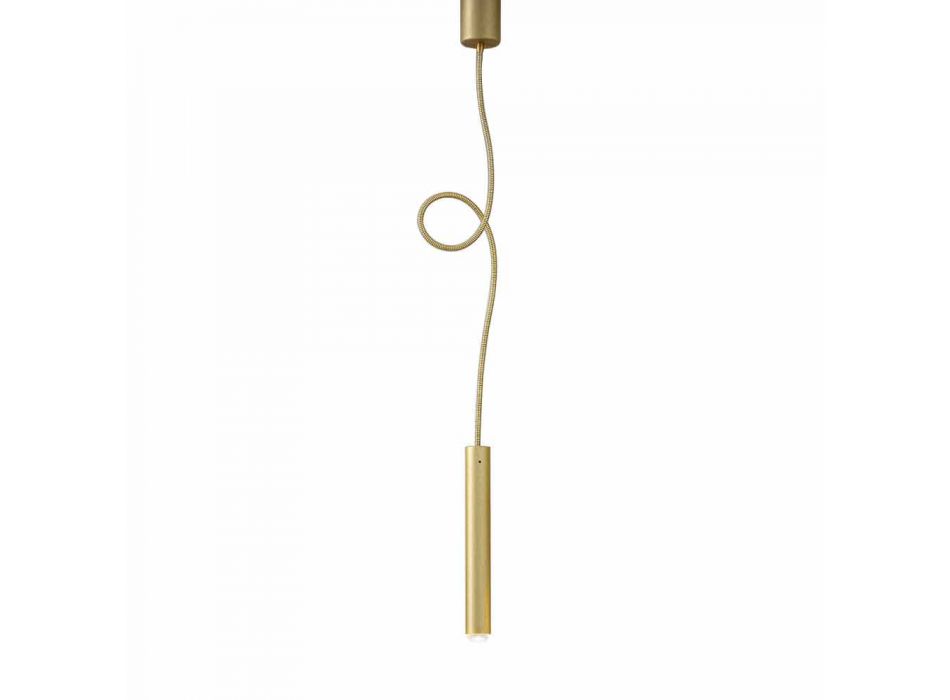 Moderní trubková odpružená lampa s flexibilním kabelem - trubka Aldo Bernardi Viadurini