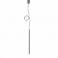 Moderní trubková odpružená lampa s flexibilním kabelem - trubka Aldo Bernardi