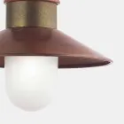 Vintage závěsná lampa z mosazi a mědi s řetězem - Borgo od Il Fanale Viadurini