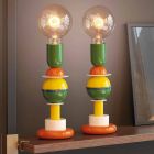 Vícebarevná hliníková lampa Slide Otello Mini stůl vyrobený v Itálii Viadurini