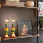 Vícebarevná hliníková lampa Slide Otello Mini stůl vyrobený v Itálii Viadurini
