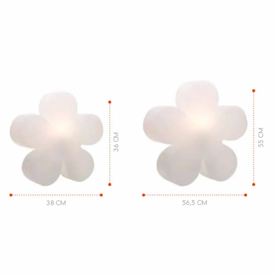 Stolní lampa pro vnitřní nebo venkovní moderní design Barevný květ - Fiorestar Viadurini