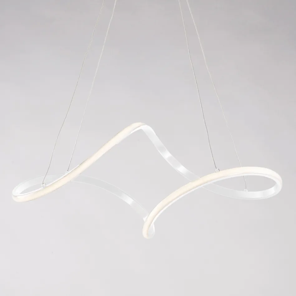 Ručně vyrobená skleněná a kovová lampa vyrobená v Itálii do obývacího pokoje a ložnice - Pictor Viadurini