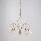 Ručně vyrobená skleněná a kovová lampa pro noblesní prostory – Cometa Viadurini