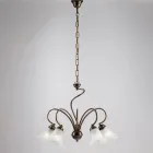 Ručně vyrobená skleněná a kovová lampa pro noblesní prostory – Cometa Viadurini