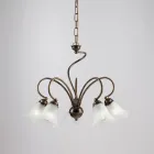 Ručně vyrobená skleněná a kovová lampa pro noblesní prostory – Cometa Viadurini