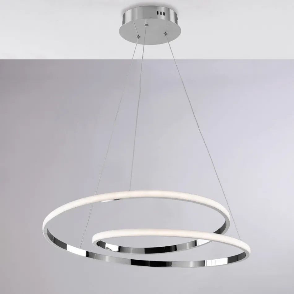 Ručně vyrobená skleněná a kovová lampa pro elegantní interiéry – Hubble Viadurini