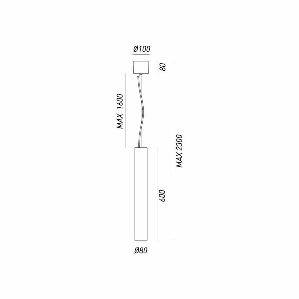 válcový lampa O8 Slunečnice Il Fanale Viadurini