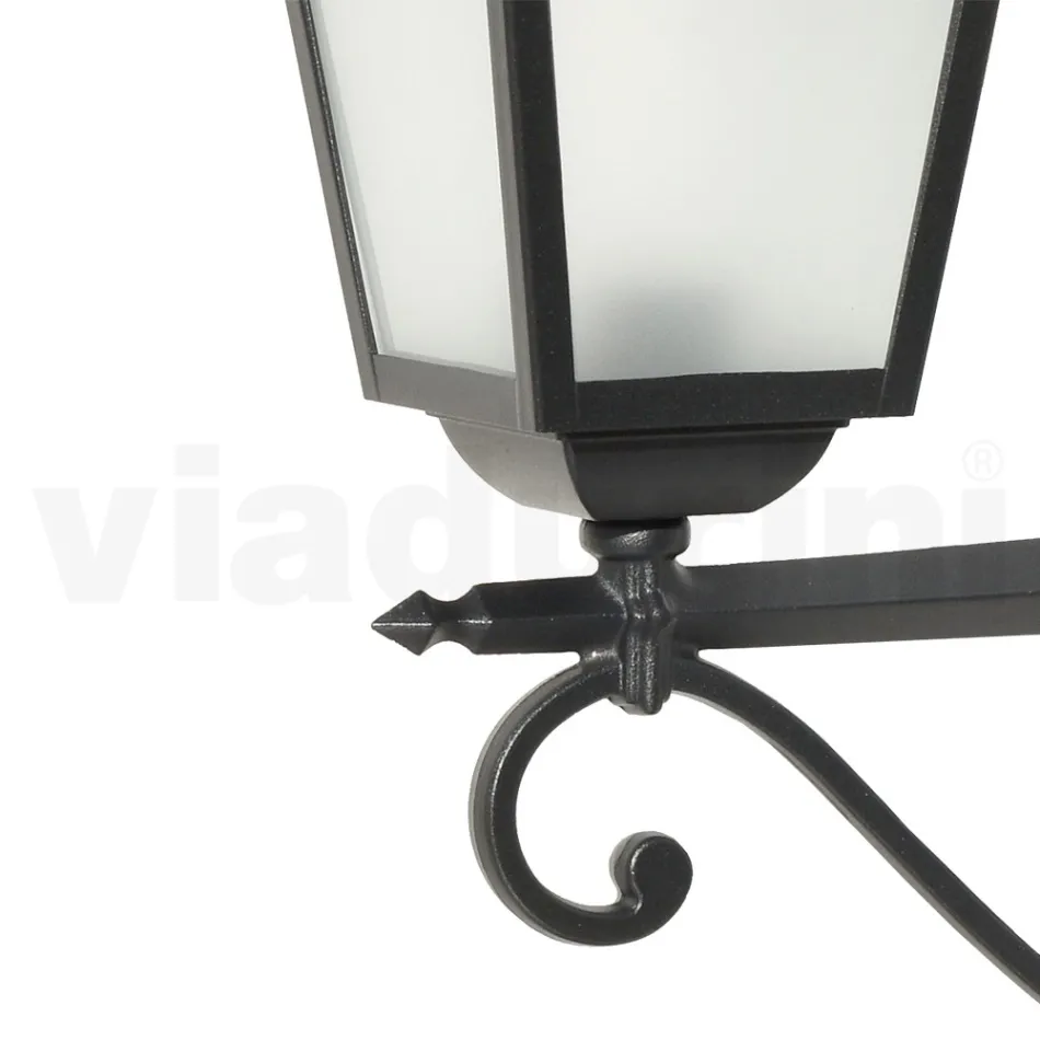 Lampa s tlakově litým hliníkem a skleněnou konstrukcí Made in Italy - Scintilla Viadurini
