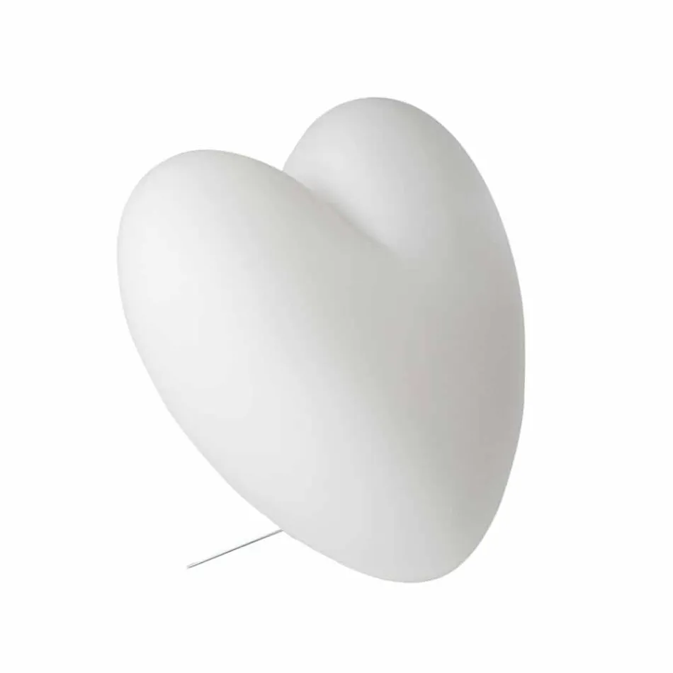 Barevné Slide Love stolní lampa srdce vyrobené v Itálii Viadurini