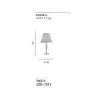 Klasická ručně vyrobená skleněná podpůrná lampa Rigaton a kov - Fievole Viadurini