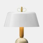 Stolní lampa z hliníku a mosazi 3 luxusní povrchové úpravy - Bonton od Il Fanale Viadurini
