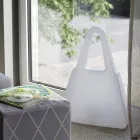 Stolní lampa z bílého plastu moderního designu pro interiér - Borsastar Viadurini