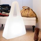 Stolní lampa z bílého plastu moderního designu pro interiér - Borsastar Viadurini