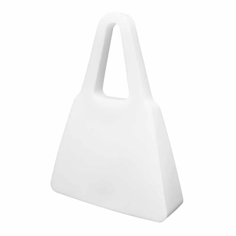 Stolní lampa z bílého plastu moderního designu pro interiér - Borsastar Viadurini