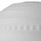 Stolní lampa v bílém saténovém skle a kovovém moderním designu - Morse Viadurini