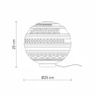 Stolní lampa v bílém saténovém skle a kovovém moderním designu - Morse Viadurini