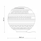 Stolní lampa v bílém saténovém skle a kovovém moderním designu - Morse Viadurini