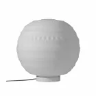 Stolní lampa v bílém saténovém skle a kovovém moderním designu - Morse Viadurini