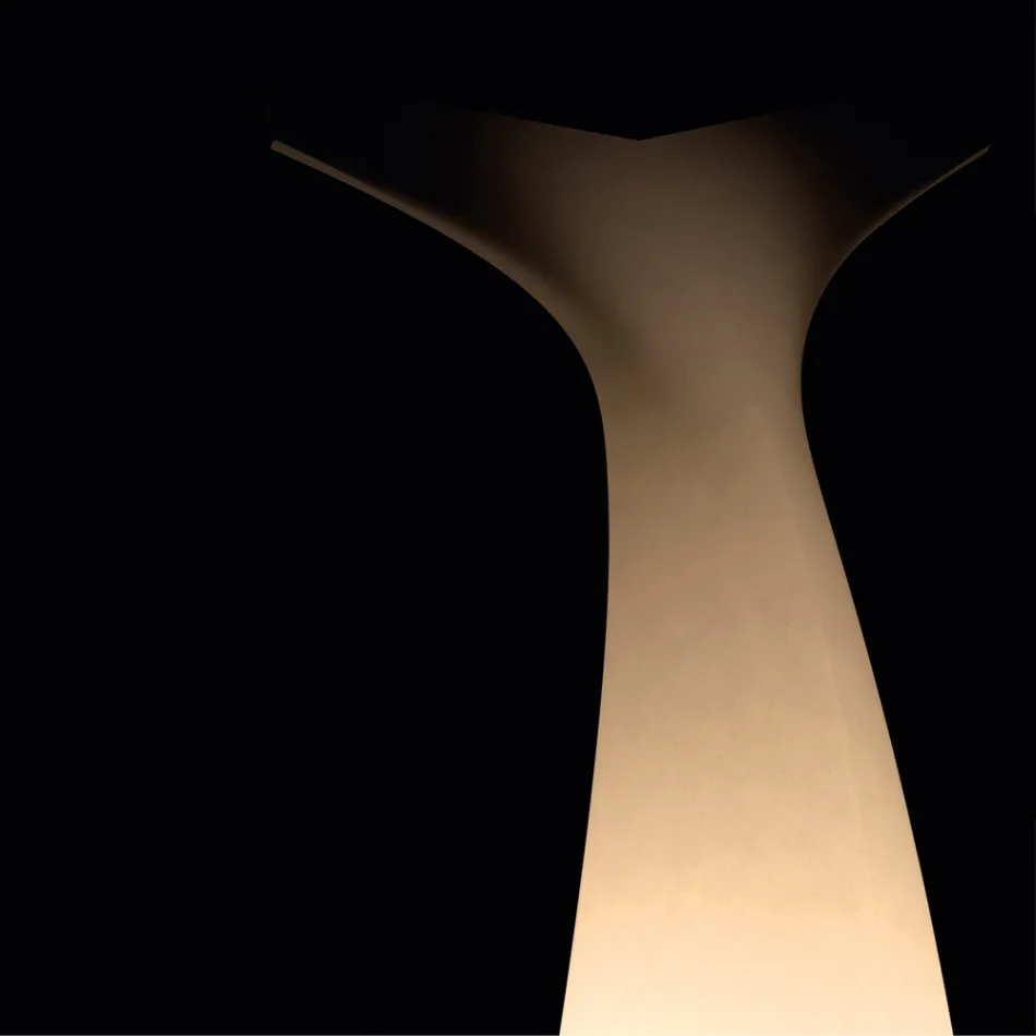 Coda - Dvoubarevná venkovní lampa z polyethylenu vyrobená v Itálii Viadurini