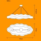 Venkovní designová závěsná lampa z polyethylenu - Nefos od společnosti Myyour Viadurini