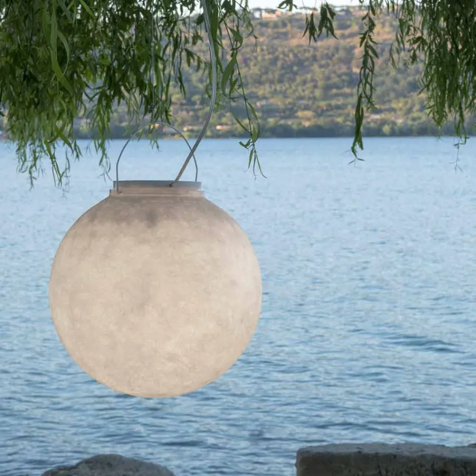 Venkovní závěsná svítilna In-es.artdesign Luna Out v nebulitu Viadurini