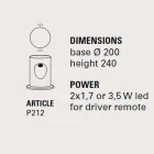 Venkovní stojací lampa s 2 světly, U-Boat - Toscot Viadurini