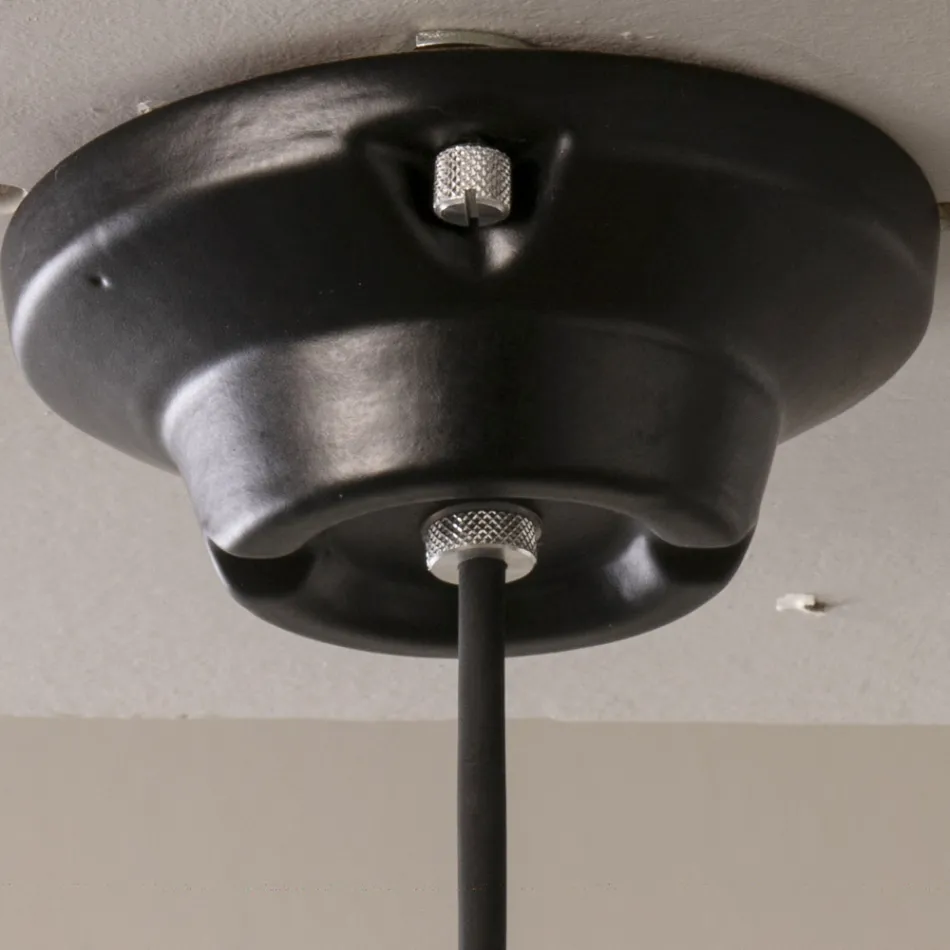 Venkovní lampa v majolice a kovu vyrobena v Itálii - Toscot Battersea Viadurini