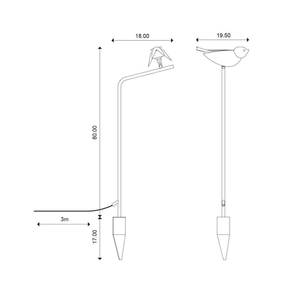 Venkovní lampa ze smaltované toskánské majoliky Made in Italy - Uccellino Viadurini