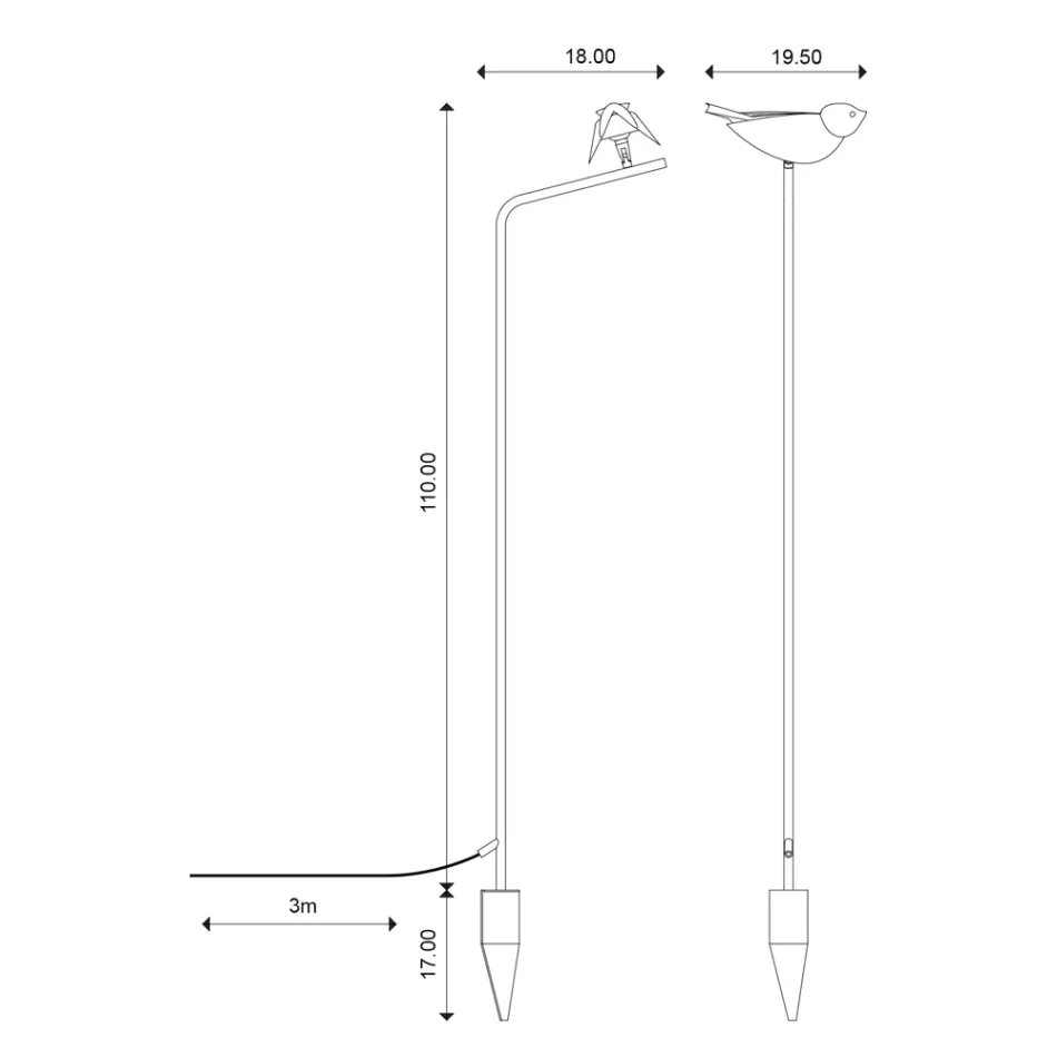 Venkovní lampa ze smaltované toskánské majoliky Made in Italy - Uccellino Viadurini