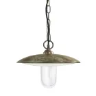 Venkovní lampa z mosazi, skla a IP44 Vyrobeno v Itálii - Drago Viadurini