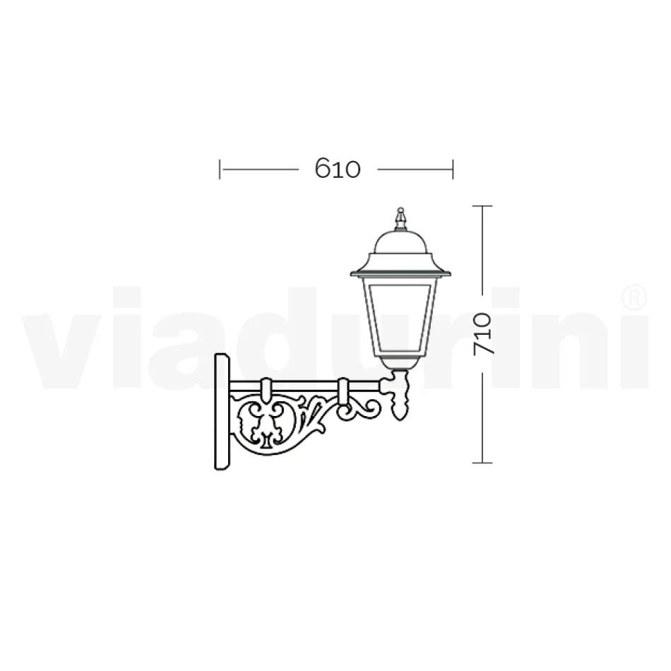 Venkovní lampa ze skla a hliníku v 5 různých provedeních - Alchymista Viadurini