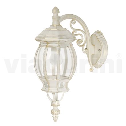 Venkovní lampa ve vintage stylu z bílého hliníku Made in Italy - Dodo Viadurini