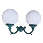 Zahradní lampa se 2 akrylovými světly a hliníkovou konstrukcí - Trovanero Viadurini