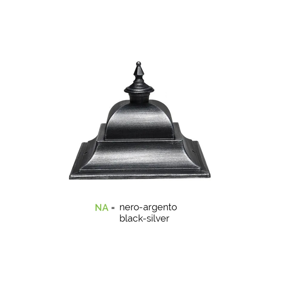 Vintage stojací zahradní lampa z hliníku Made in Italy - Bonaria Viadurini