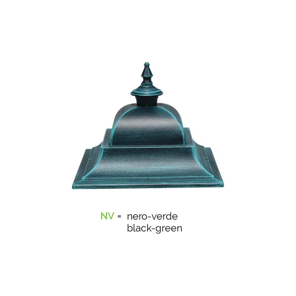 Vintage stojací zahradní lampa z hliníku Made in Italy - Bonaria Viadurini